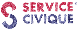 logo service civique style